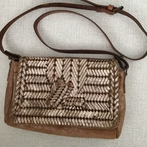 Anthropologie Jasper & Jeera Suede Leather Purse